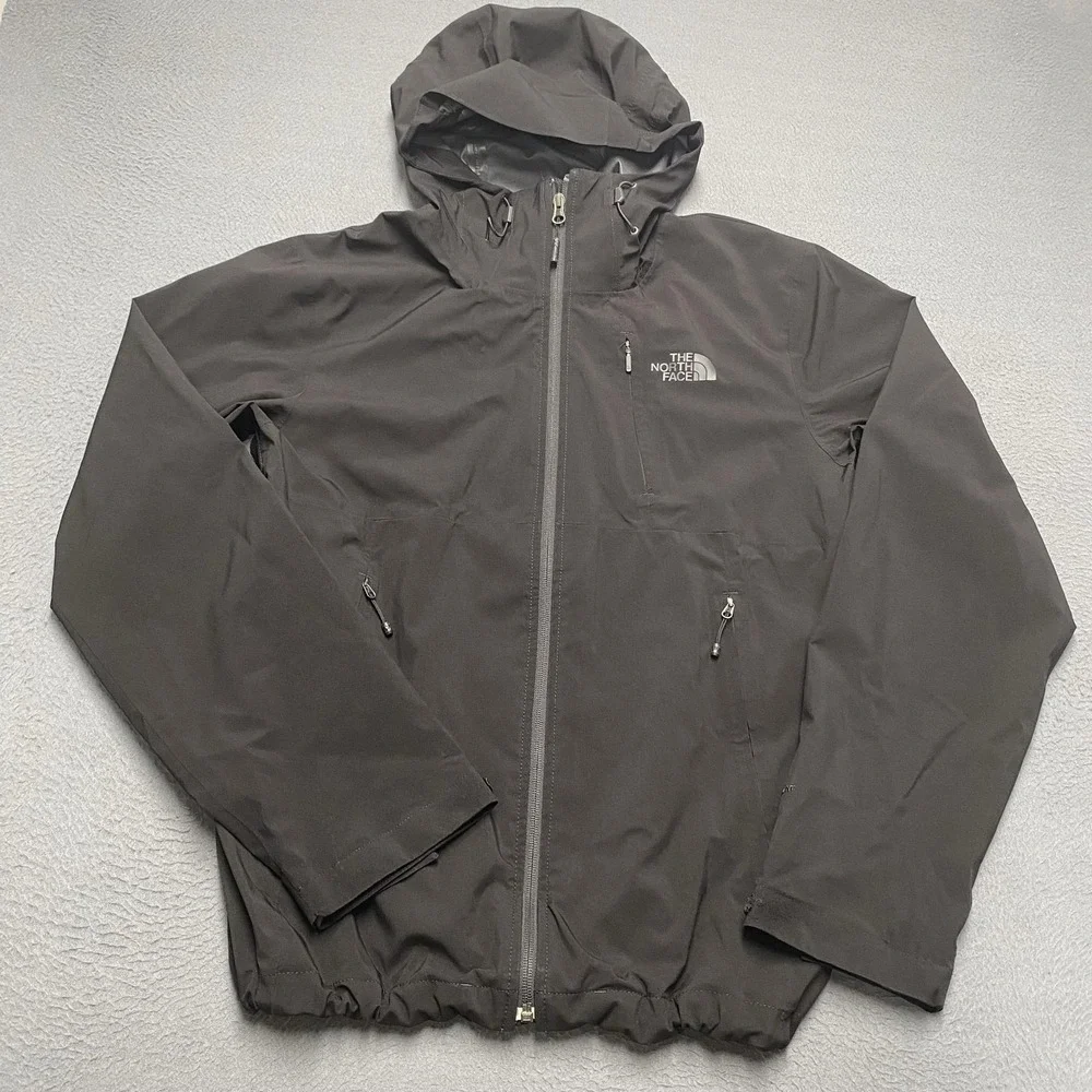 The North Face Jacket Mens Small Black DryVent Hooded Waterproof Windbreaker